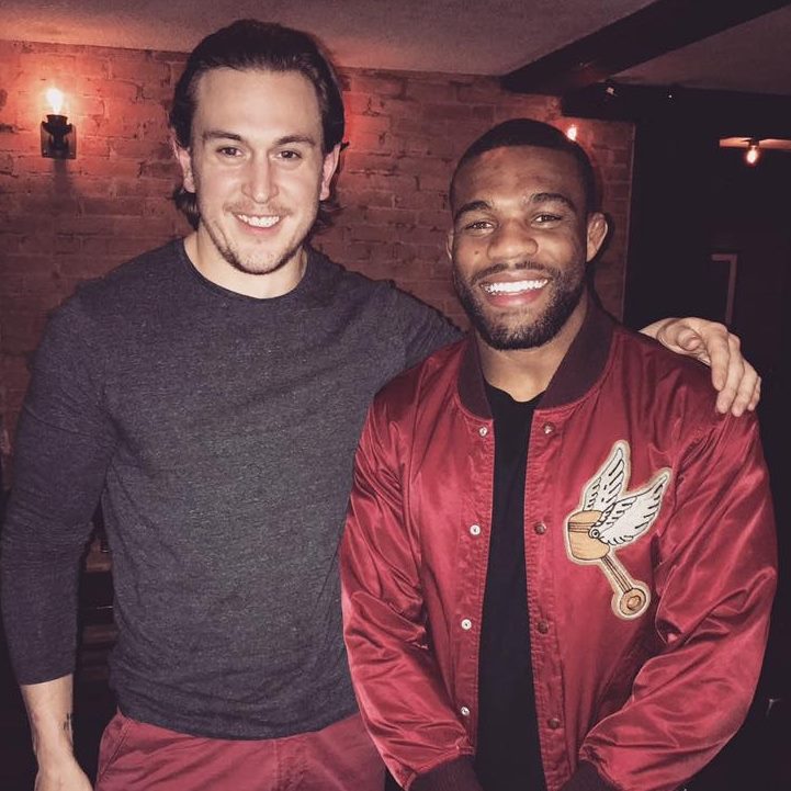 Justin Basch with an elite athlete client