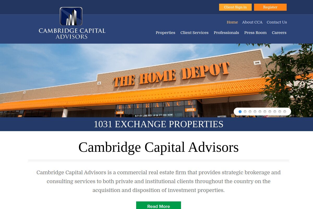 Cambridge CA real estate investment website