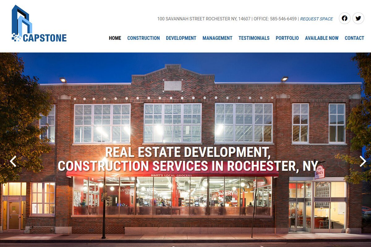 Capstone Development real estate development company website