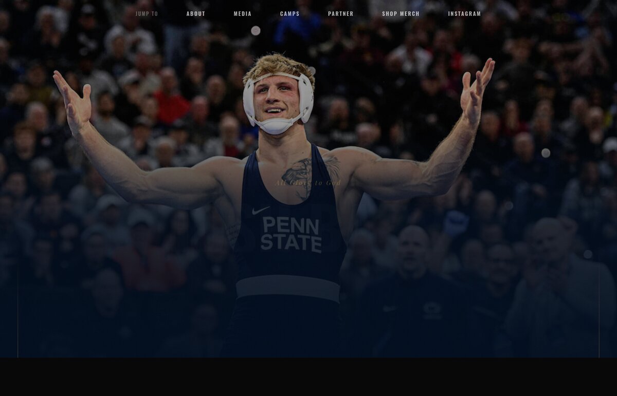 Josh Barr athlete website with camps, partnerships, and merch