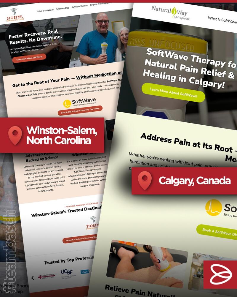 SoftWave marketing websites built by Basch Solutions