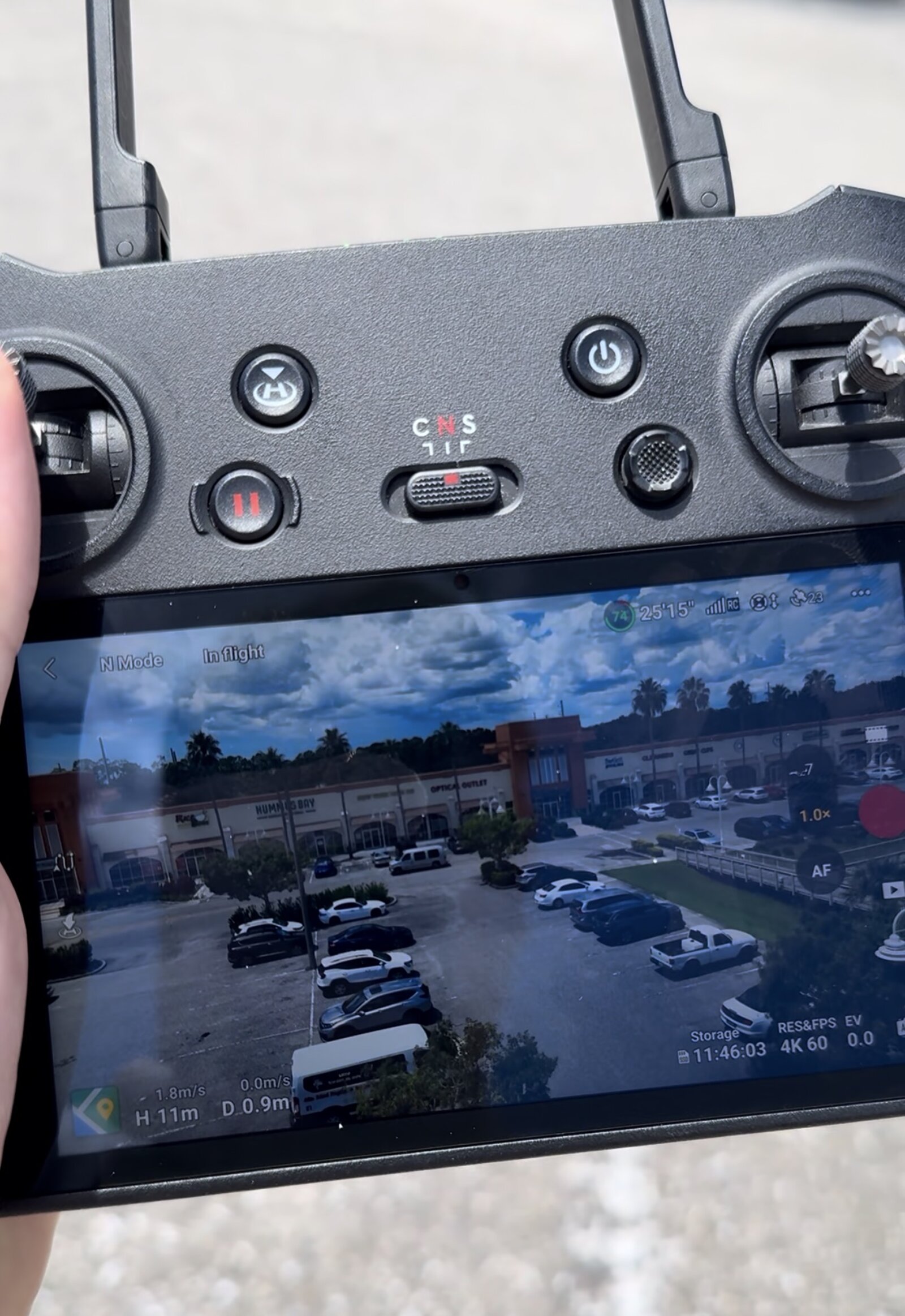 Capturing aerial drone footage of a Bradenton commercial property — Basch Solutions on location